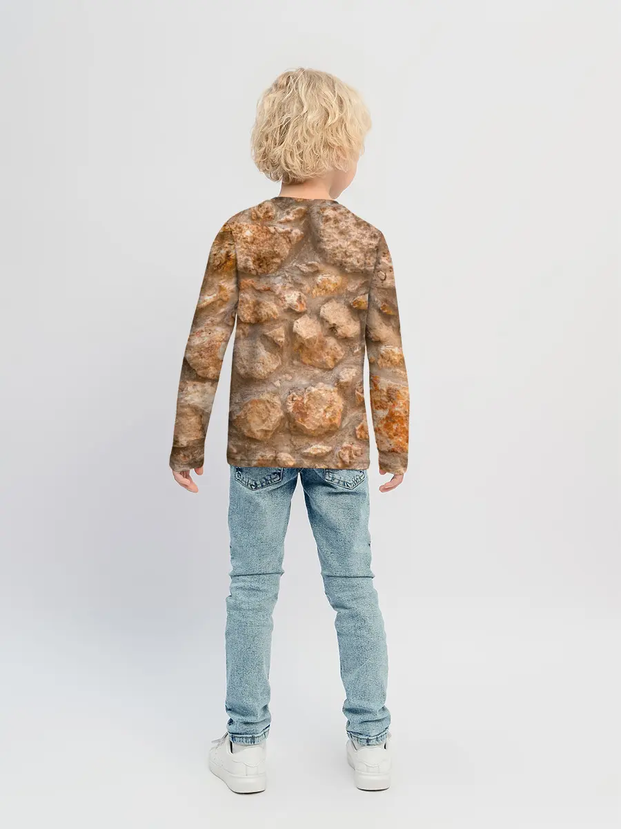 Детский лонгслив / Камни