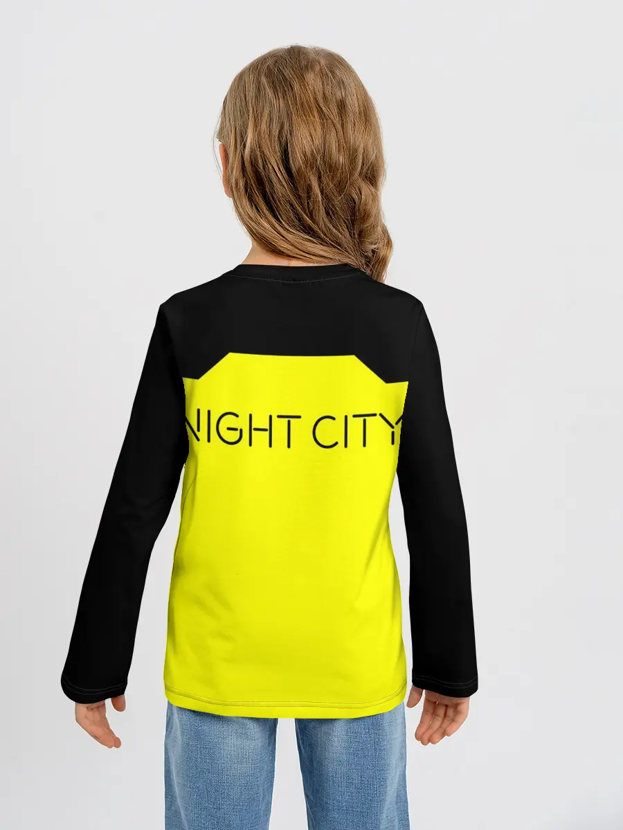 Детский лонгслив / Cyberpunk 2077 nightcity