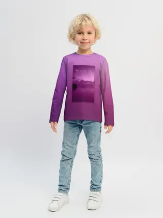 Детский лонгслив / Аметистовый закат