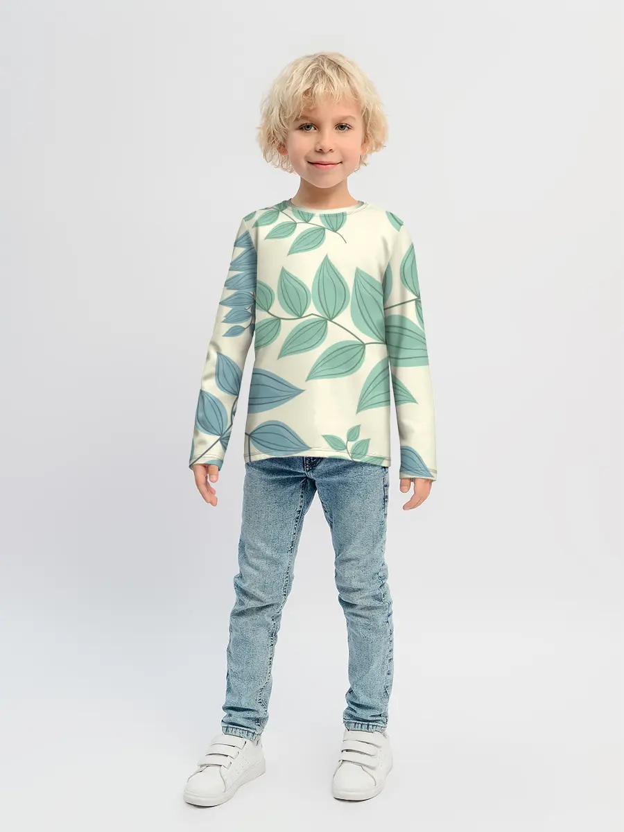 Детский лонгслив / Цветы