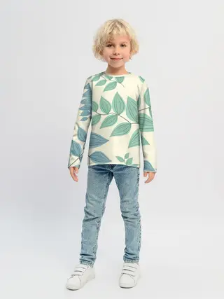 Детский лонгслив / Цветы