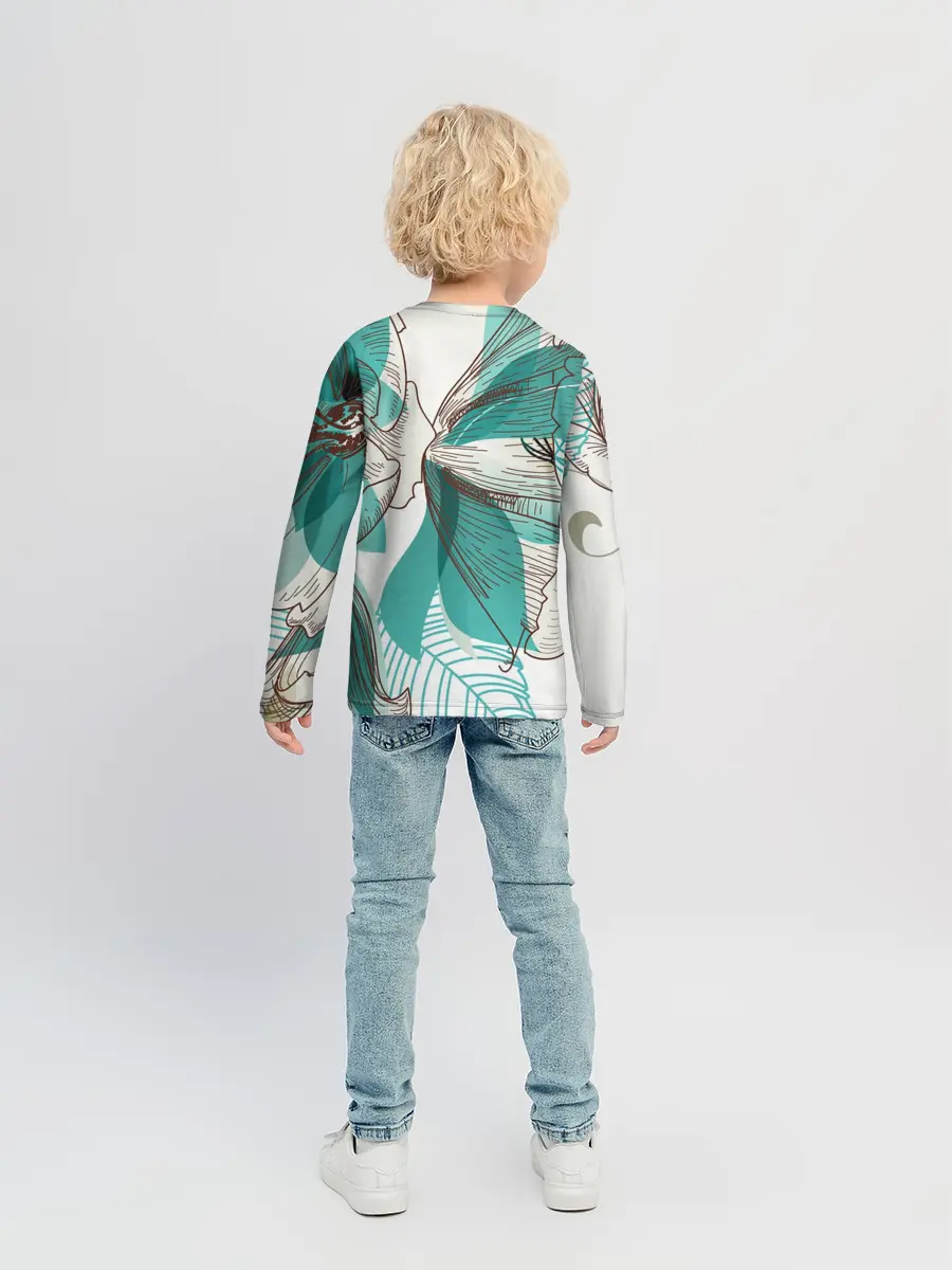 Детский лонгслив / Цветок