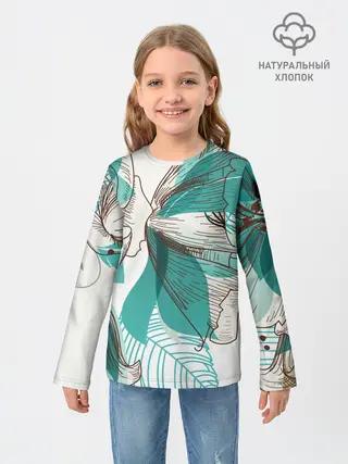 Детский лонгслив / Цветок