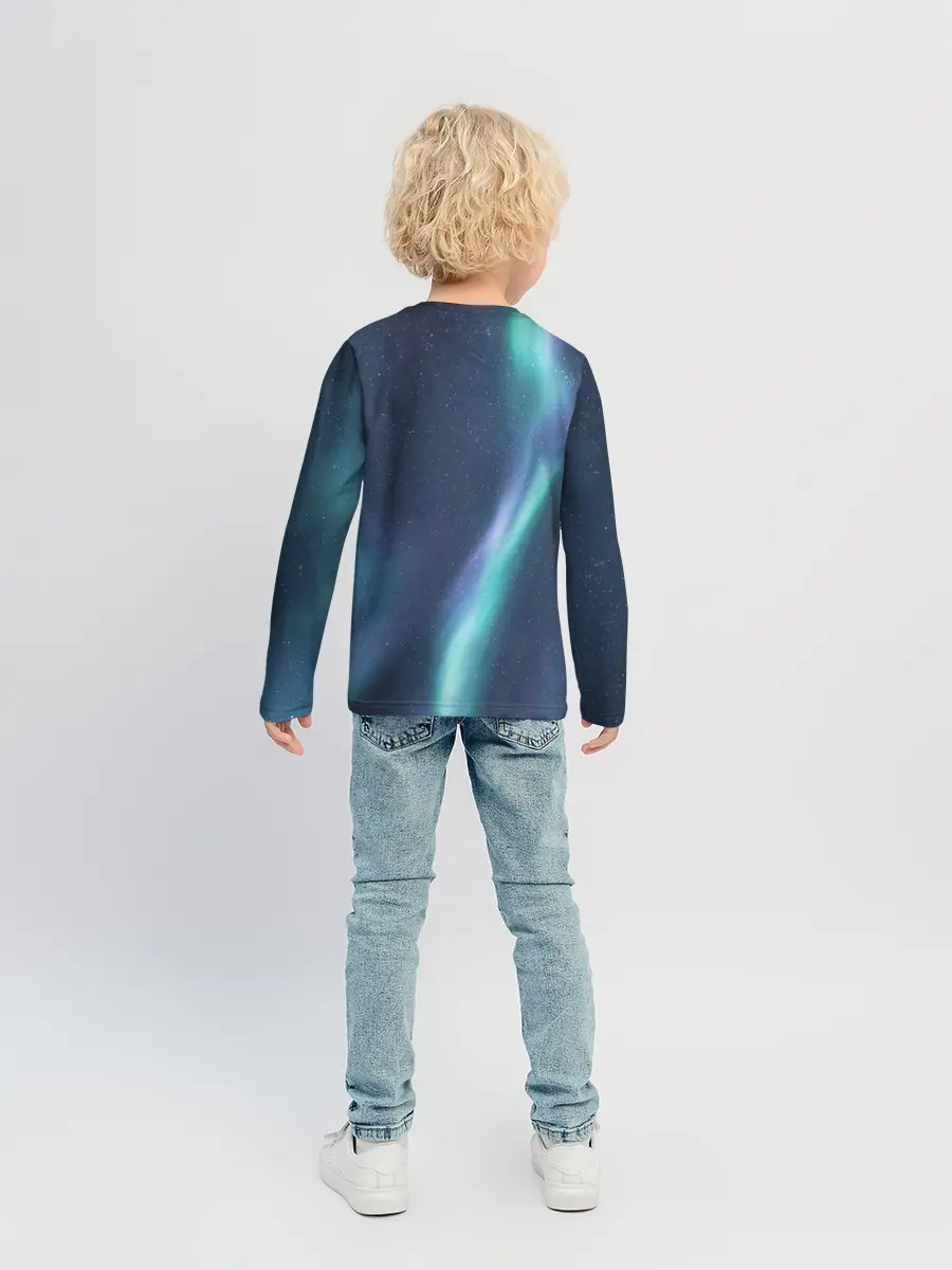 Детский лонгслив / Северное Сияние