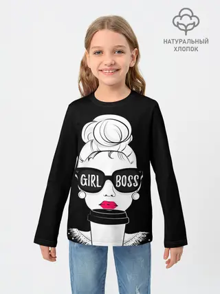 Детский лонгслив / Girl Boss