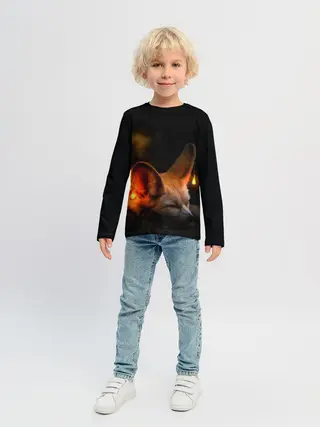Детский лонгслив / Лисичка с фонариками