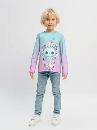 Детский лонгслив / пузырьковый коточай