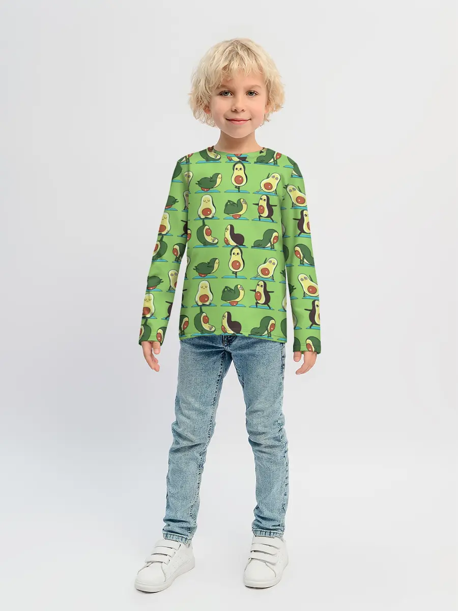 Детский лонгслив / Авокадо | Зарядка