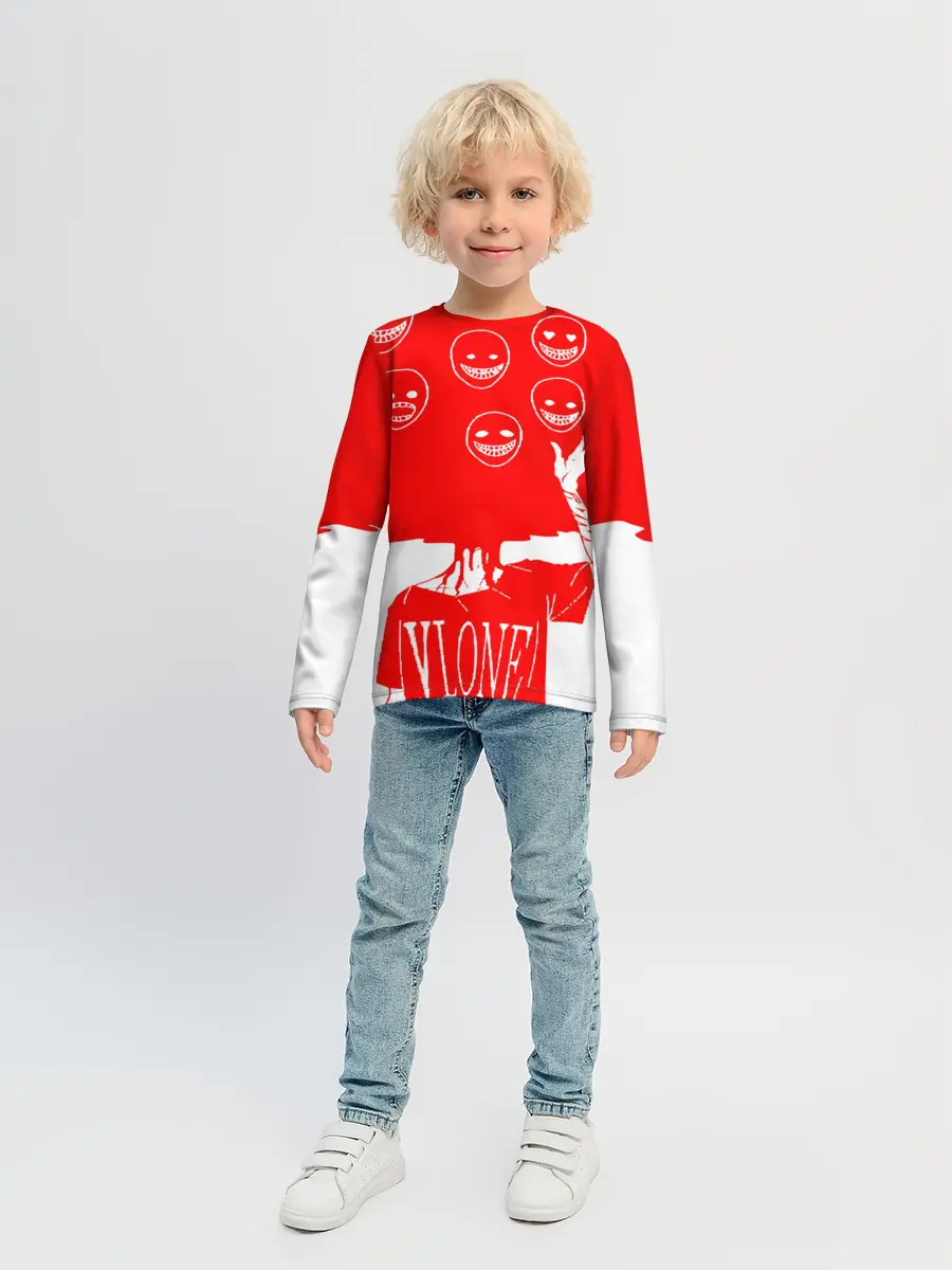 Детский лонгслив / многоголовый v love