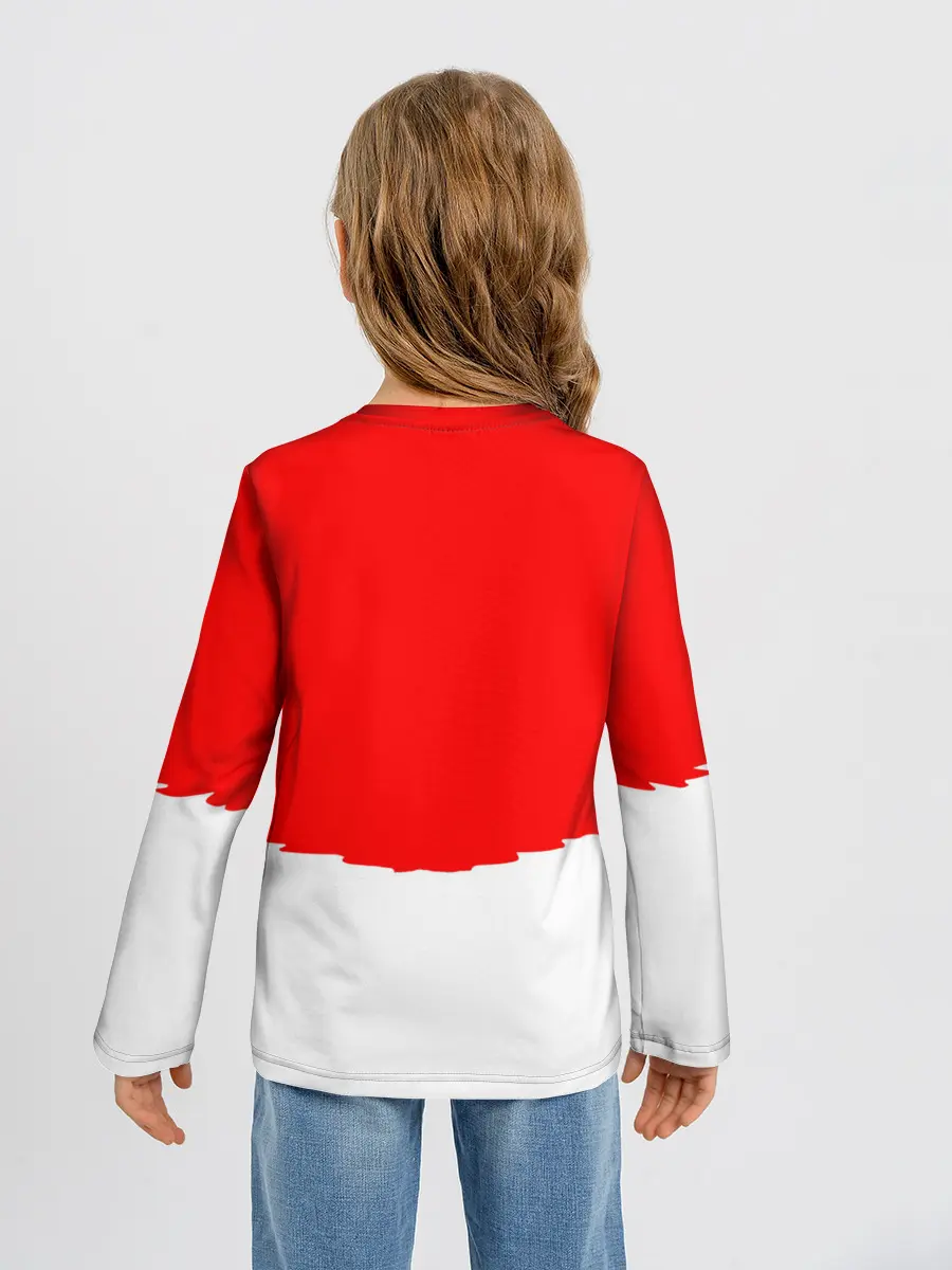 Детский лонгслив / многоголовый v love