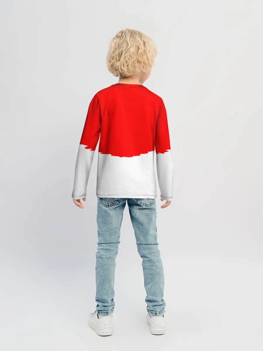 Детский лонгслив / многоголовый v love