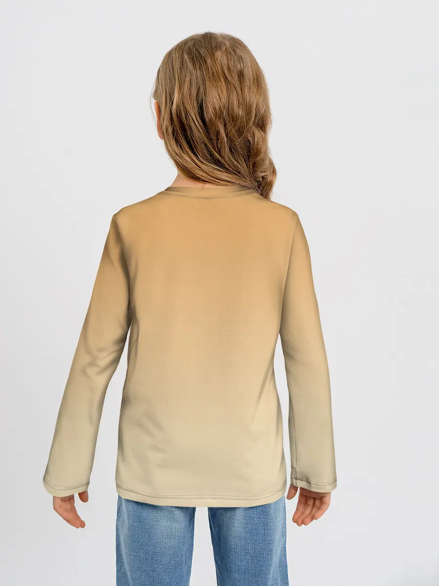 Детский лонгслив / акварельная лиса задумчивости