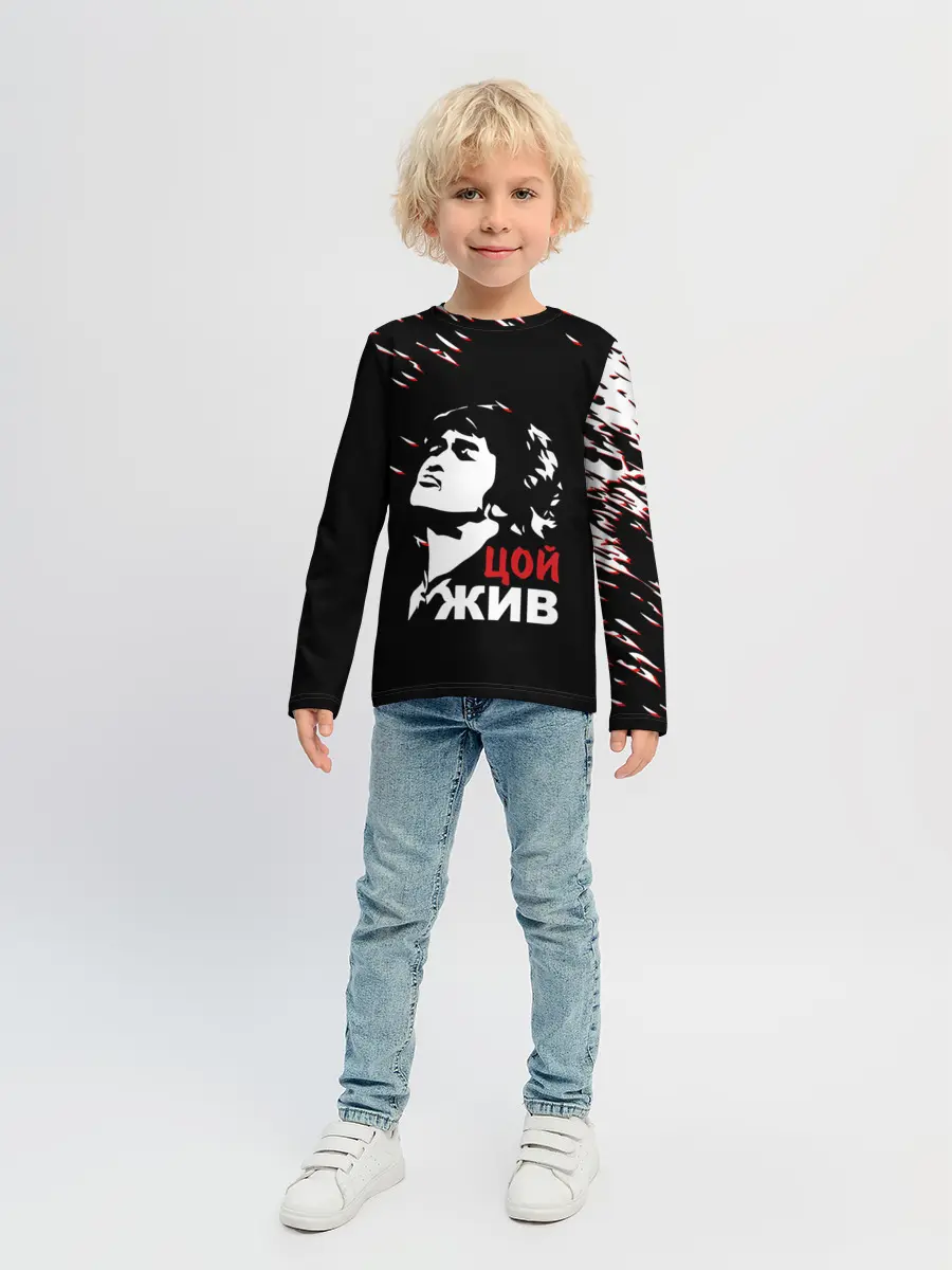 Детский лонгслив / Виктор Цой