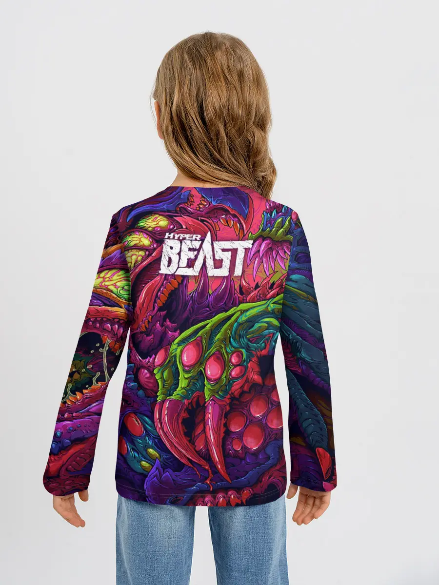 Детский лонгслив / CS GO | Hyper Beast