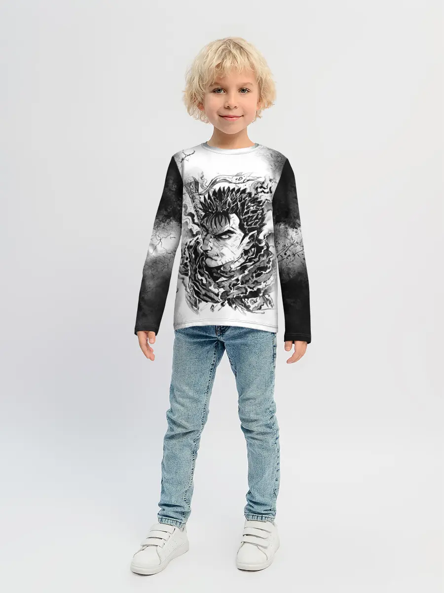 Детский лонгслив / Гатс акварель