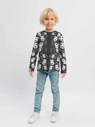 Детский лонгслив / Анонимусы надбисиси линии