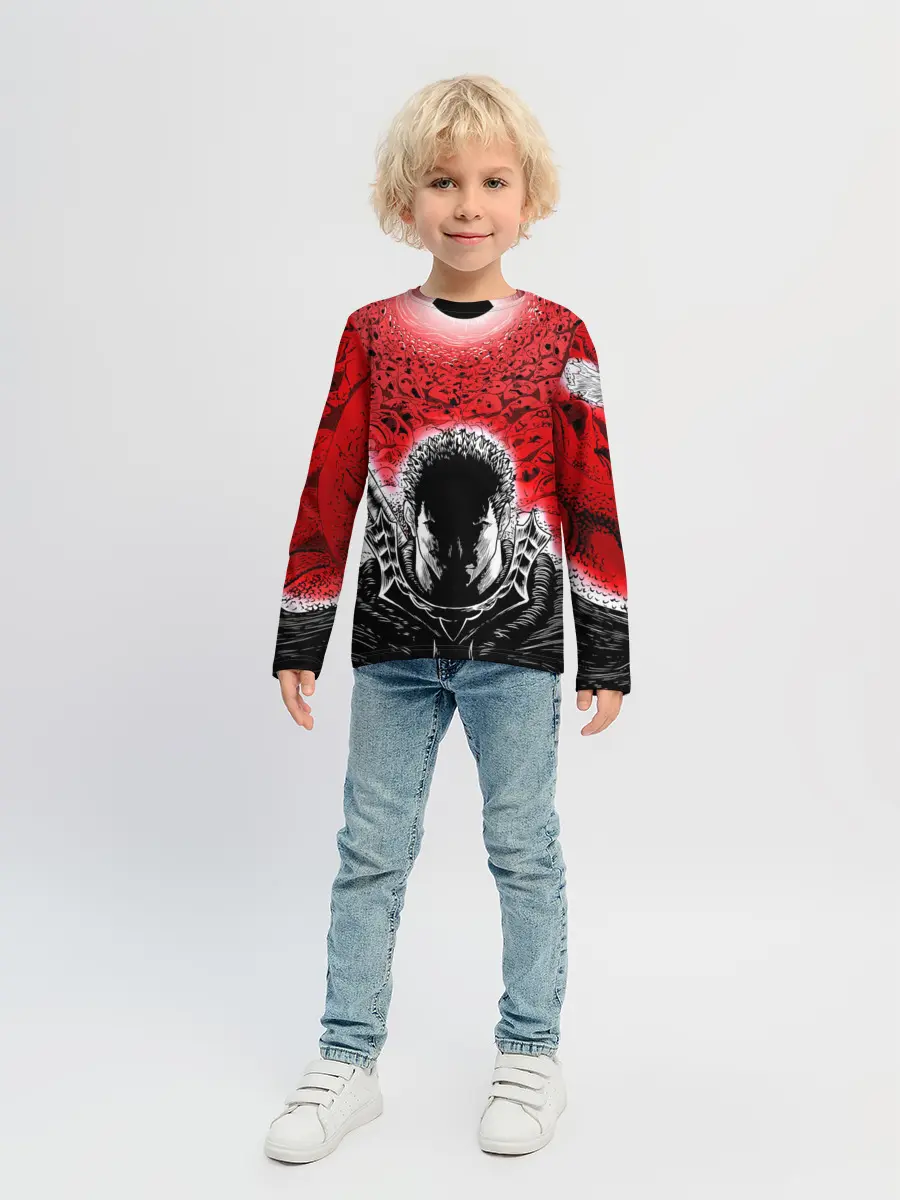 Детский лонгслив / Берсерк черное солнце