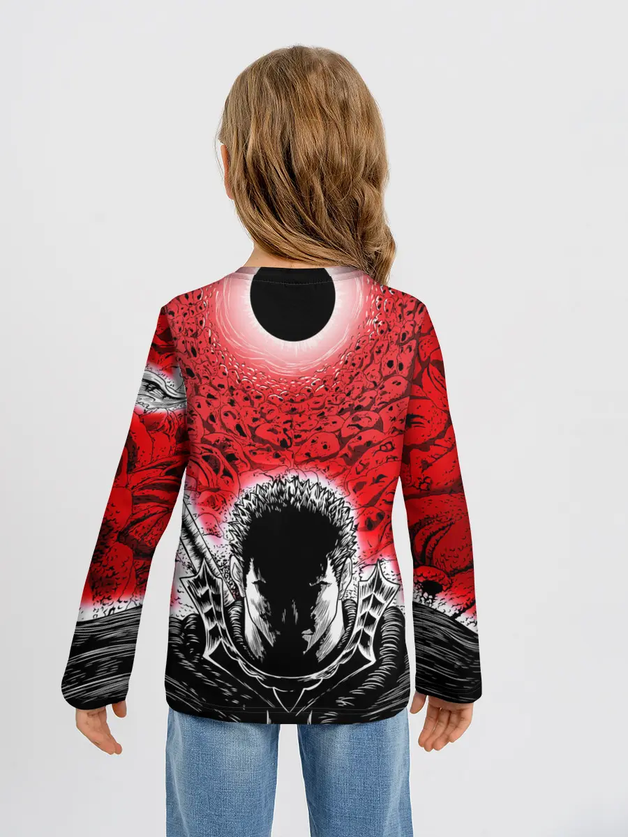 Детский лонгслив / Берсерк черное солнце