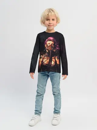 Детский лонгслив / Steampunk girl | Стимпанк