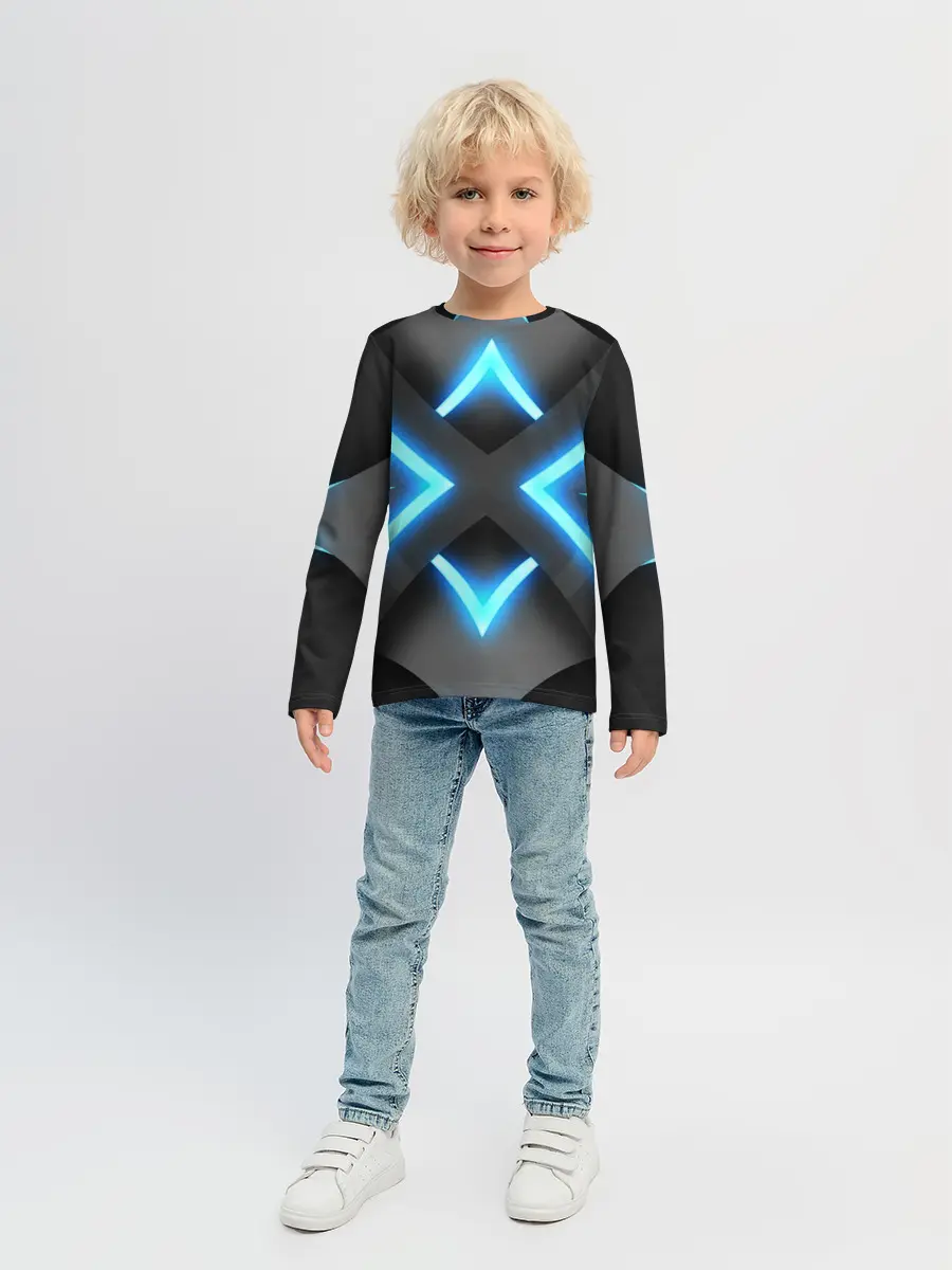 Детский лонгслив / НЕОНОВЫЕ СТРЕЛКИ 3D