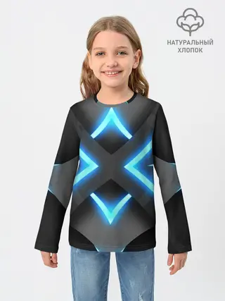 Детский лонгслив / НЕОНОВЫЕ СТРЕЛКИ 3D