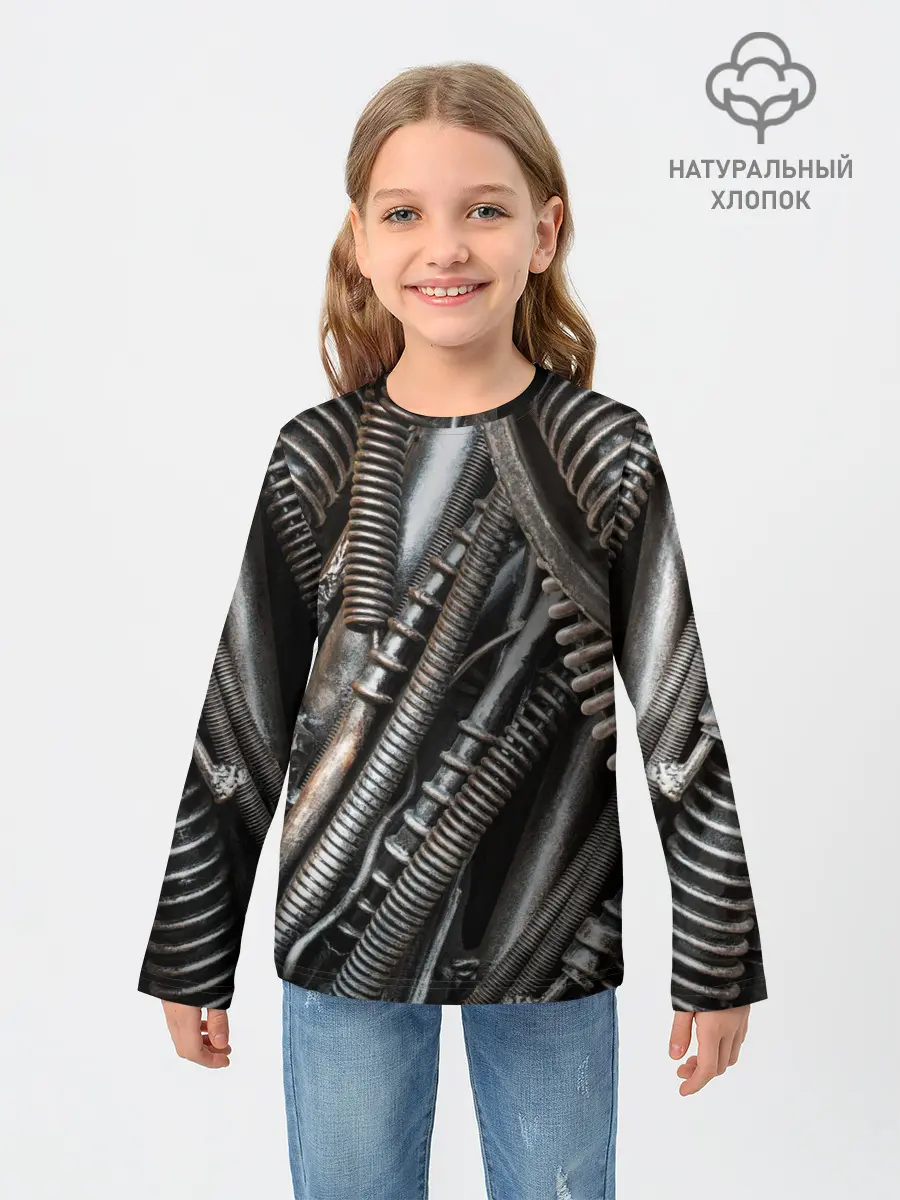 Детский лонгслив / СТИМПАНК | МЕХАНИЧЕСКИЕ ЧАСТИ