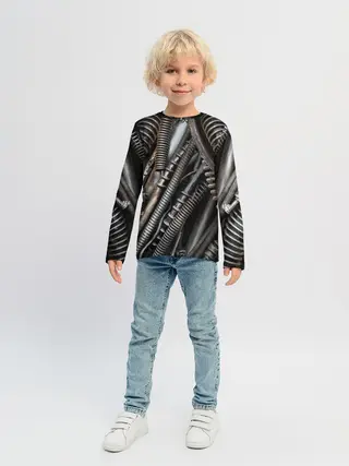 Детский лонгслив / СТИМПАНК | МЕХАНИЧЕСКИЕ ЧАСТИ