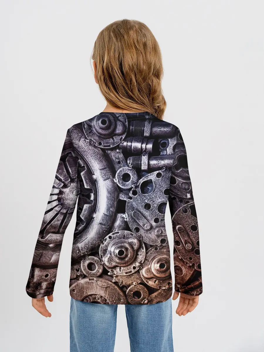 Детский лонгслив / СТИМПАНК | МЕТАЛ