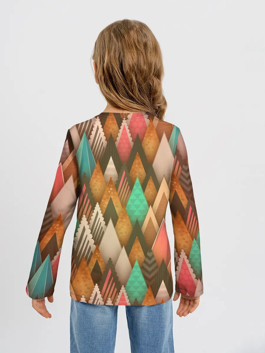 Детский лонгслив / Острые пики