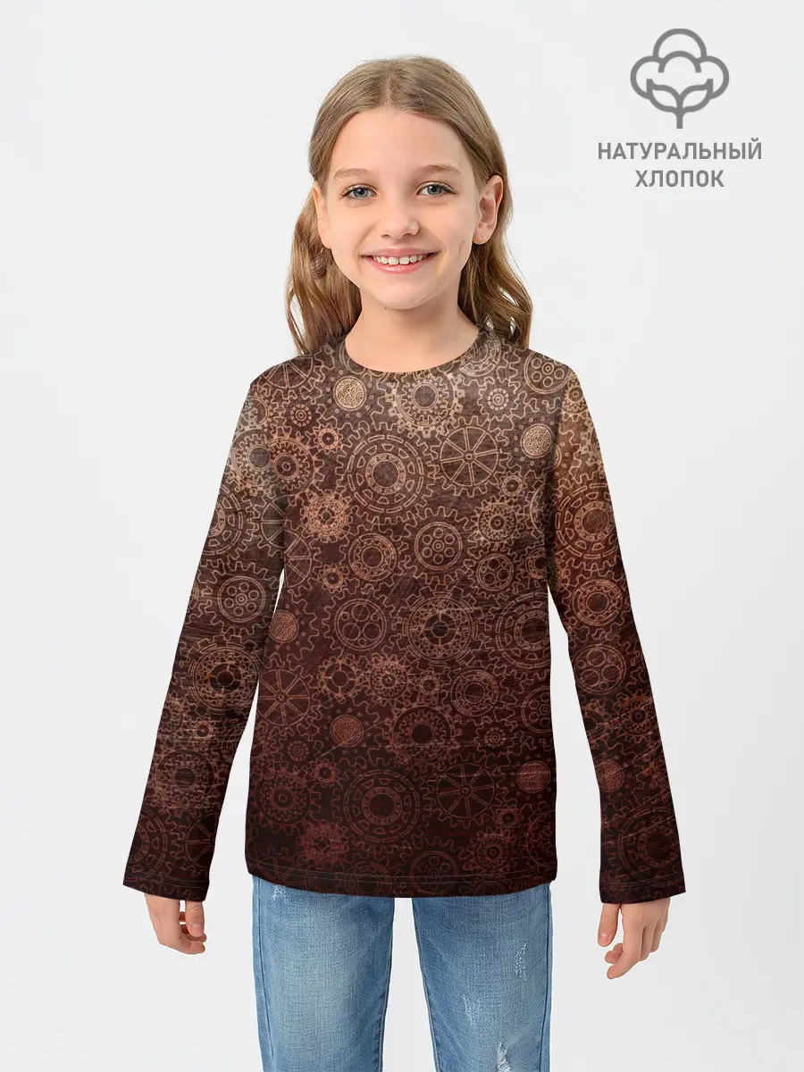 Детский лонгслив / Шестеренки