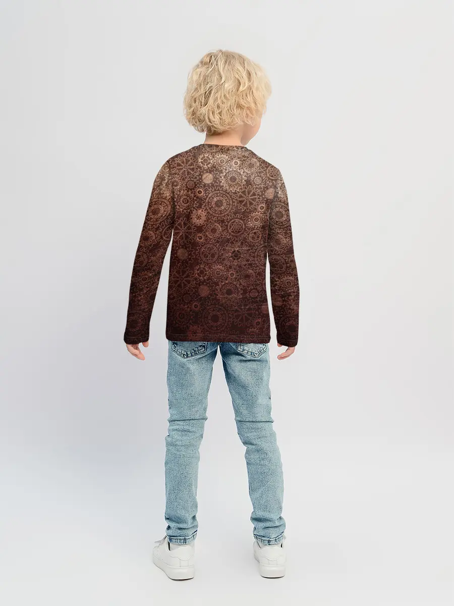 Детский лонгслив / Шестеренки