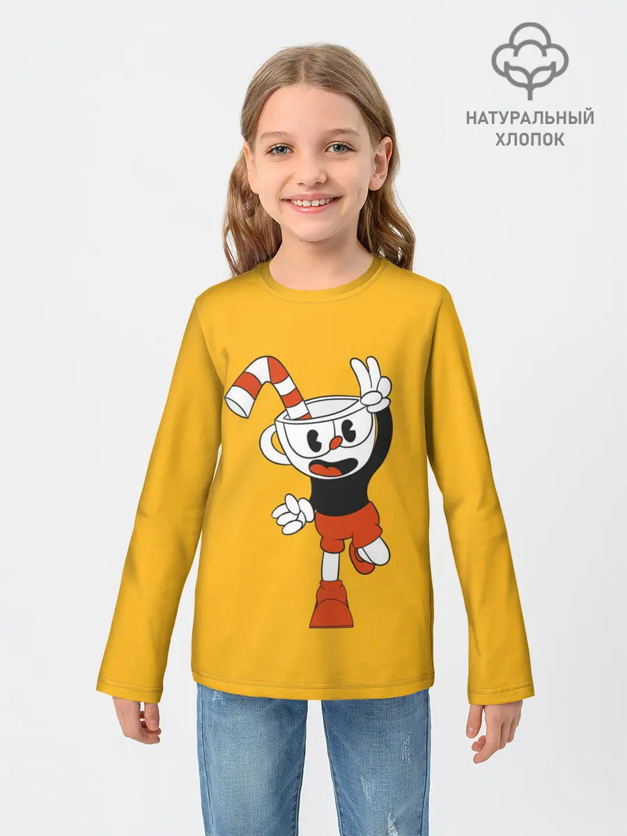 Детский лонгслив / CUPHEAD