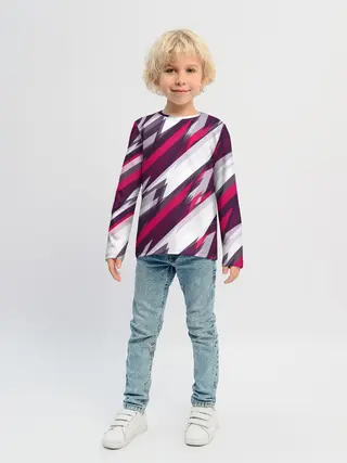 Детский лонгслив / Абстракция ,,Пламя