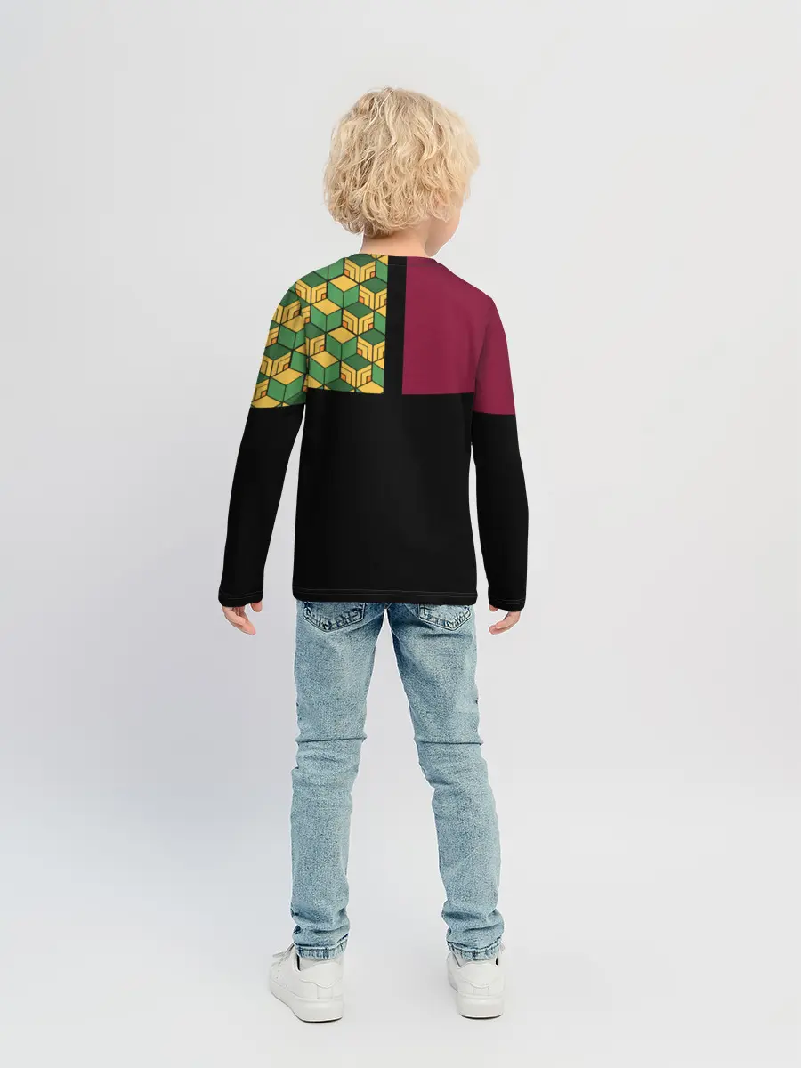 Детский лонгслив / Гию Томиока Kimetsu no Yaiba