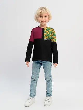 Детский лонгслив / Гию Томиока Kimetsu no Yaiba