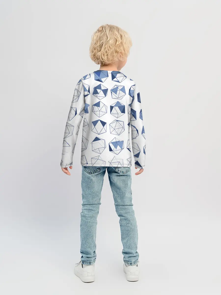 Детский лонгслив / Геометрические фигуры