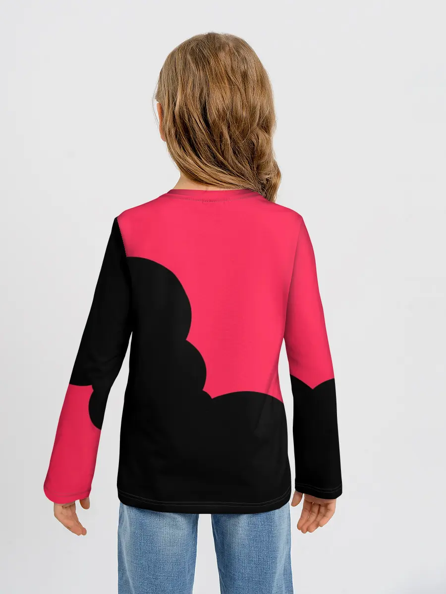 Детский лонгслив / Rena Black Pink