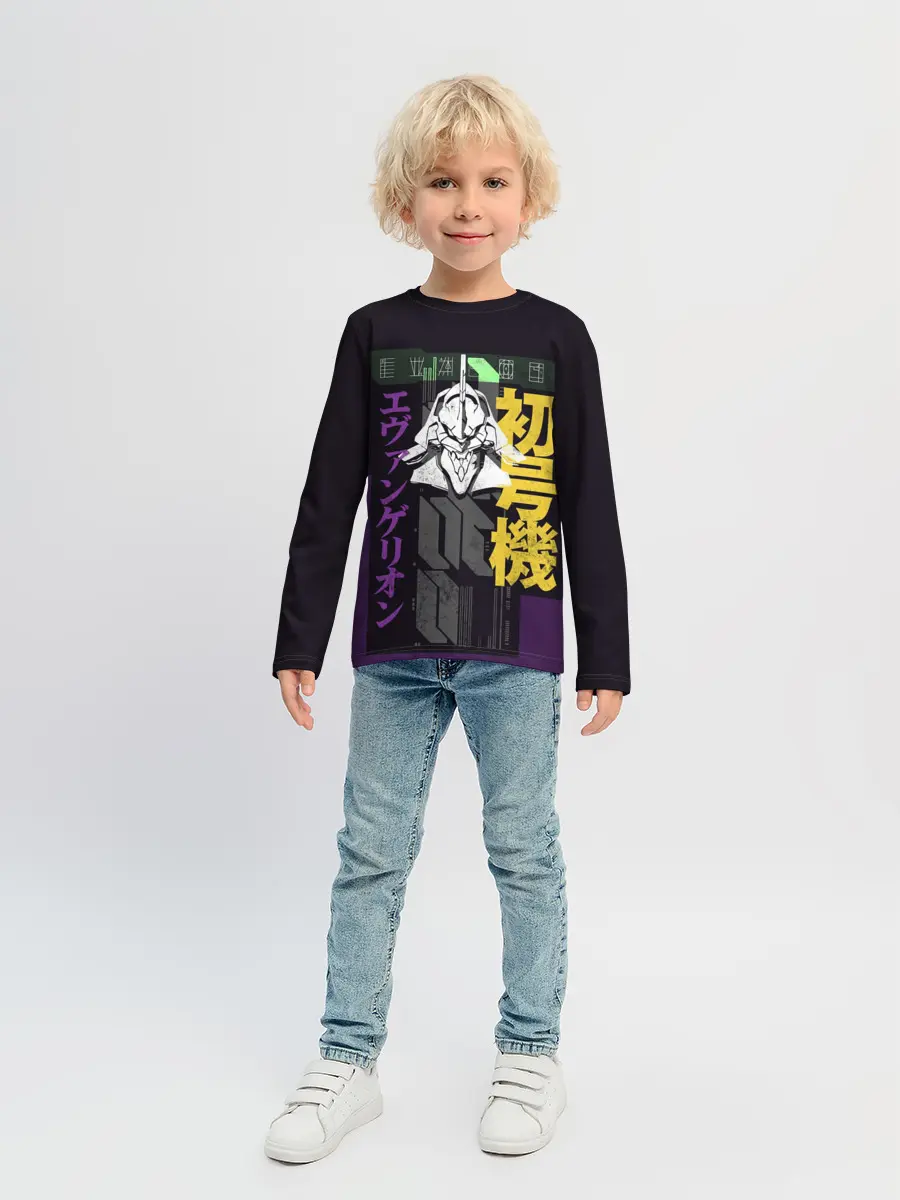 Детский лонгслив / Evangelion EVA 01