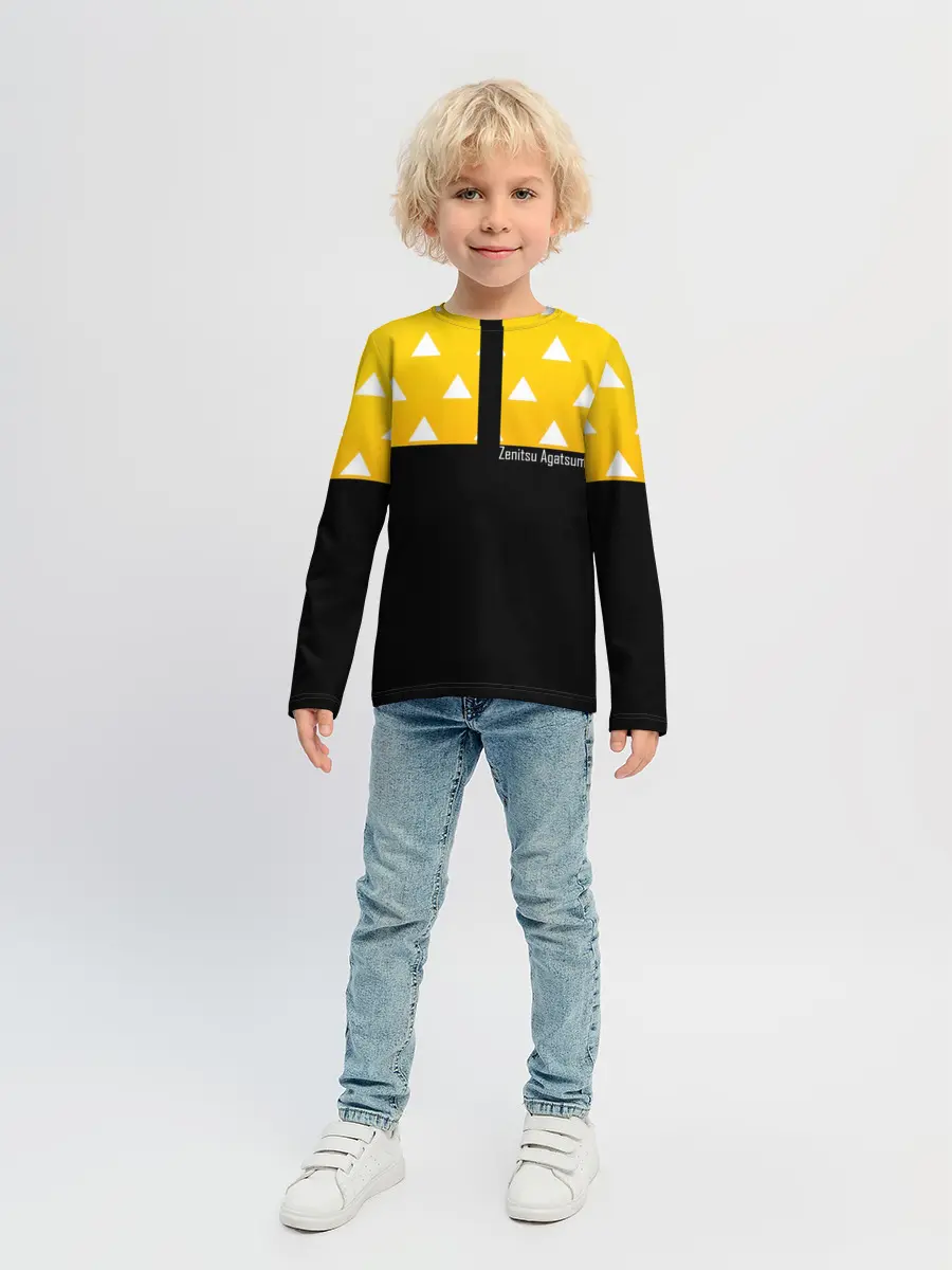 Детский лонгслив / Zenitsu Agatsuma Kimetsu no Yaiba
