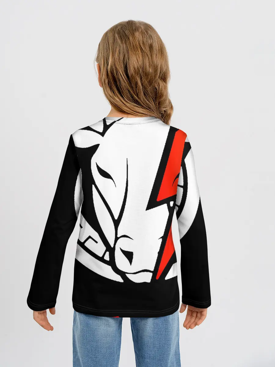 Детский лонгслив / gg lightning orange