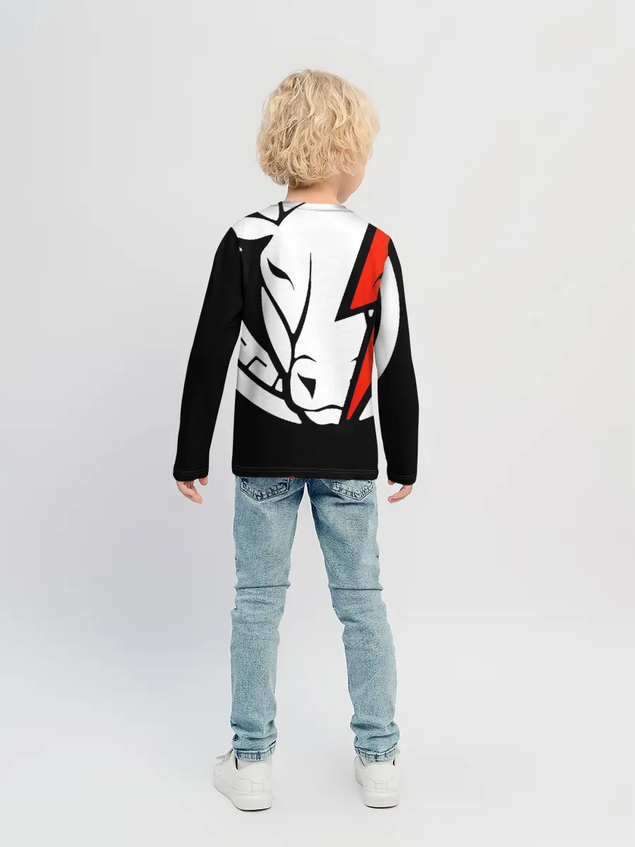 Детский лонгслив / gg lightning orange