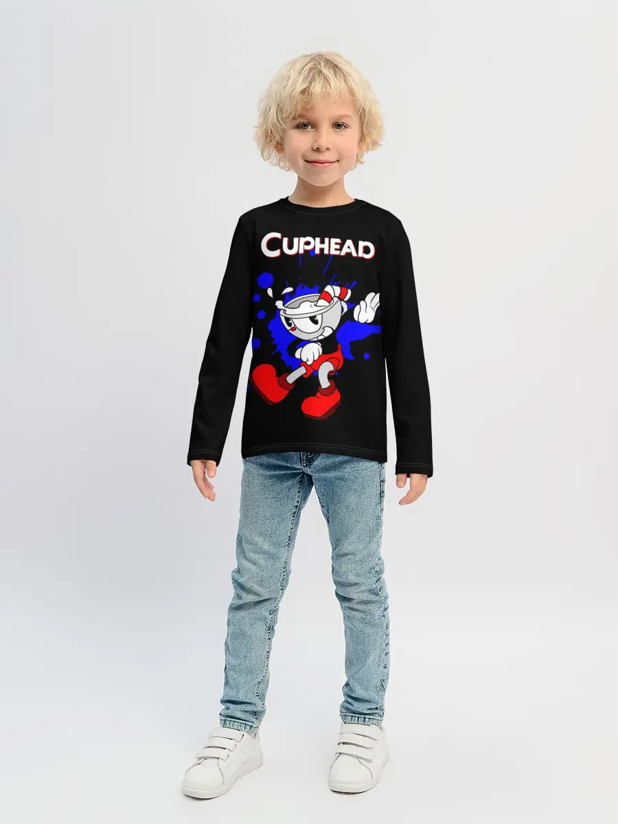 Детский лонгслив / Cuphead