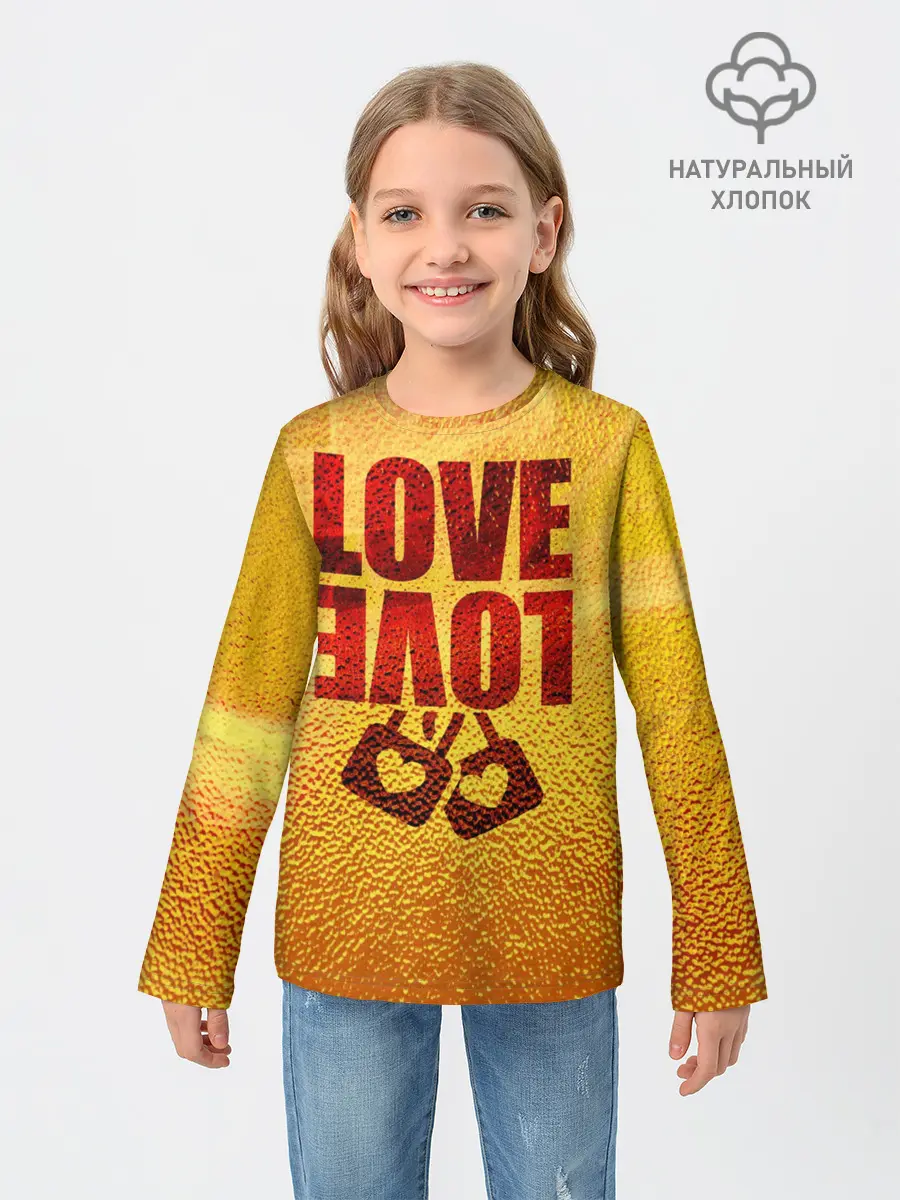Детский лонгслив / LOVE