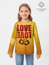 Детский лонгслив / LOVE