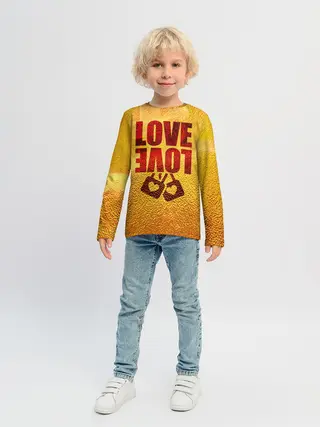Детский лонгслив / LOVE