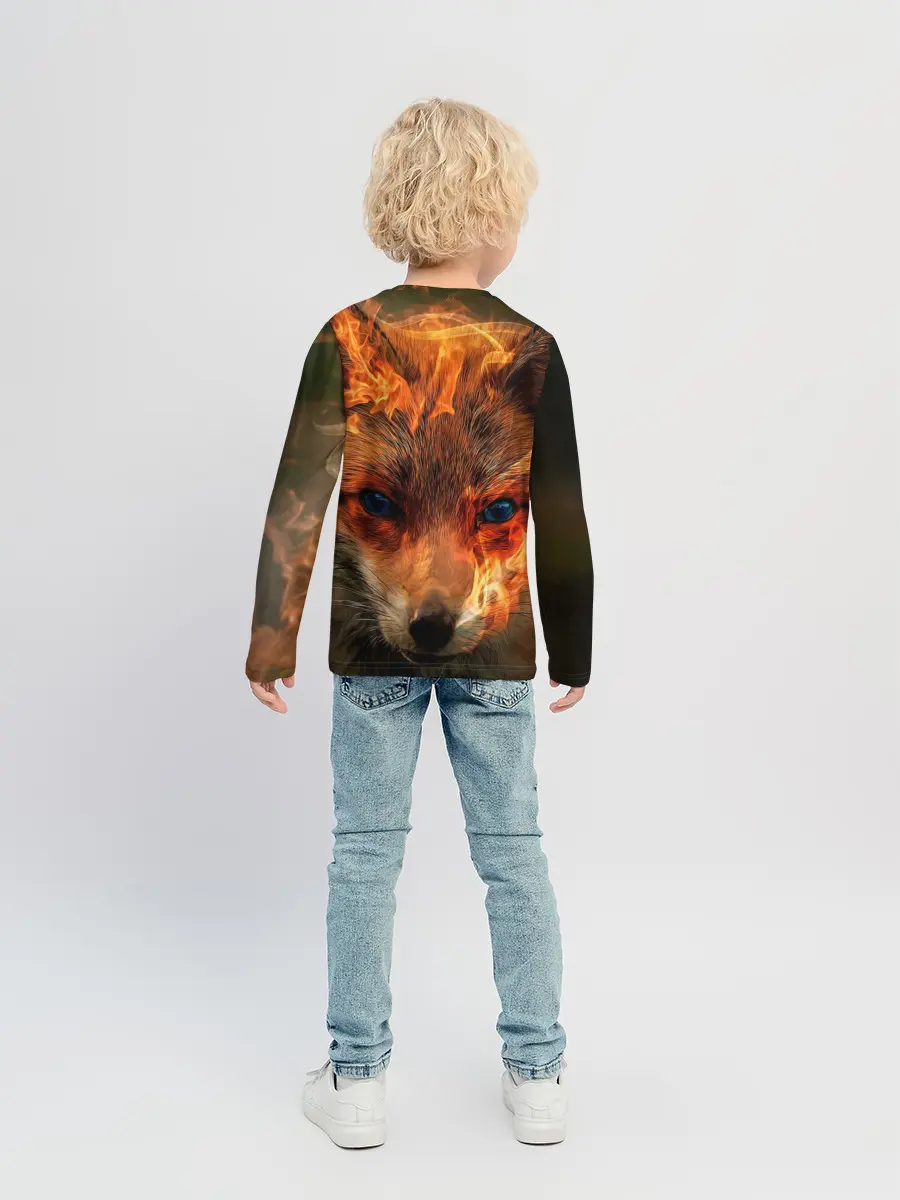 Детский лонгслив / Огненная лиса
