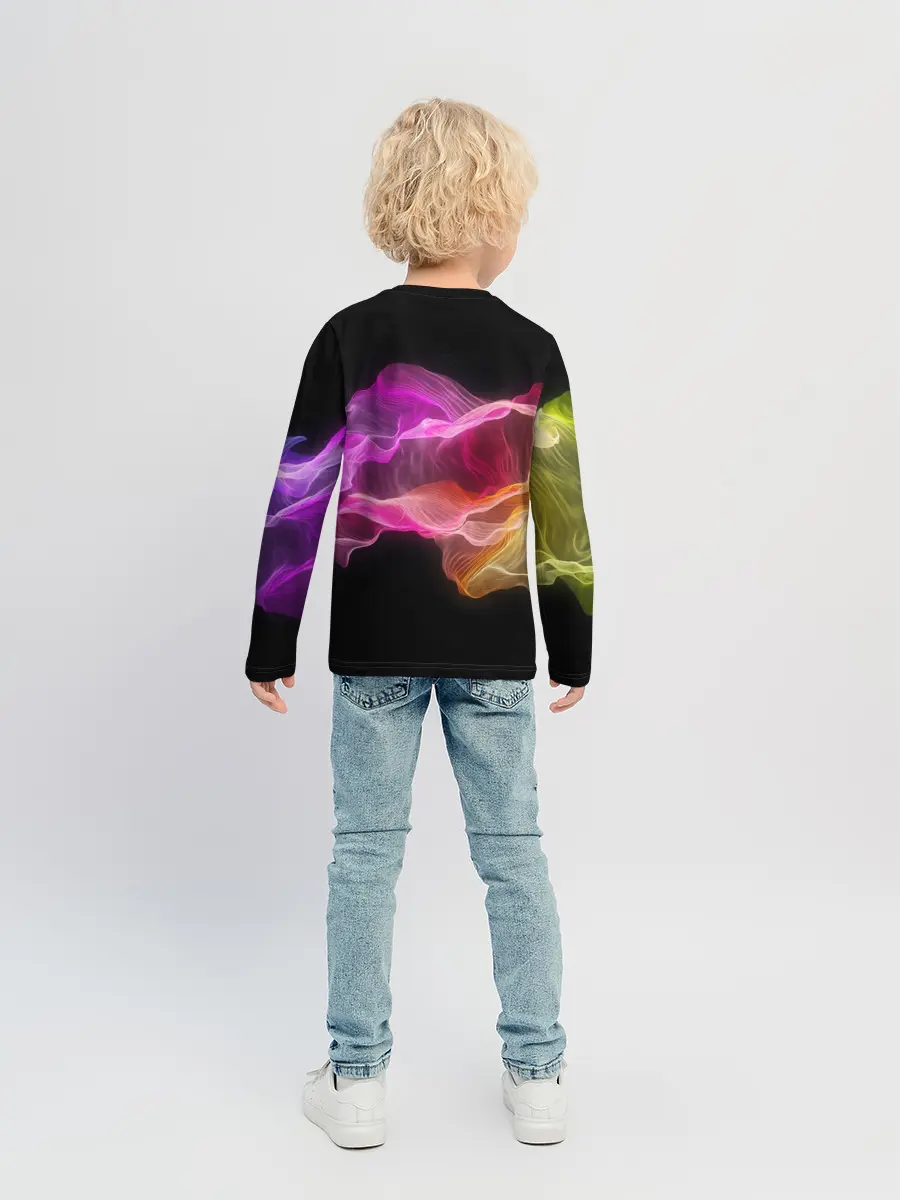 Детский лонгслив / Волны