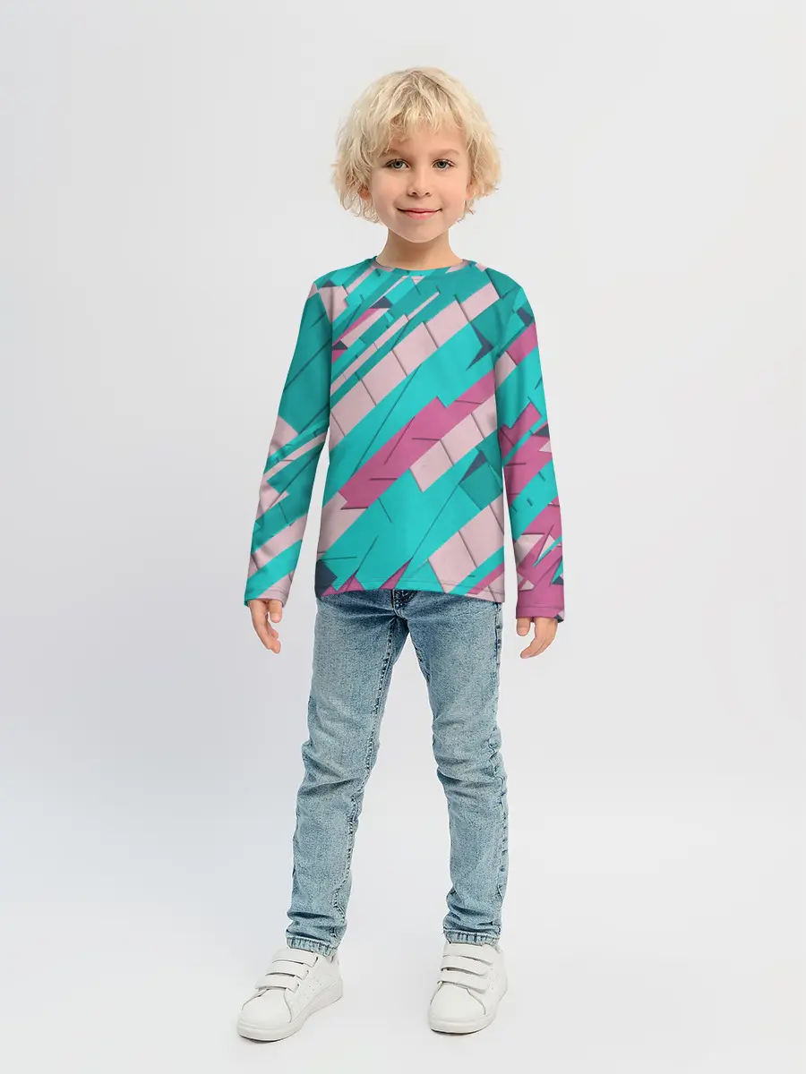 Детский лонгслив / Геометрическая Абстракция