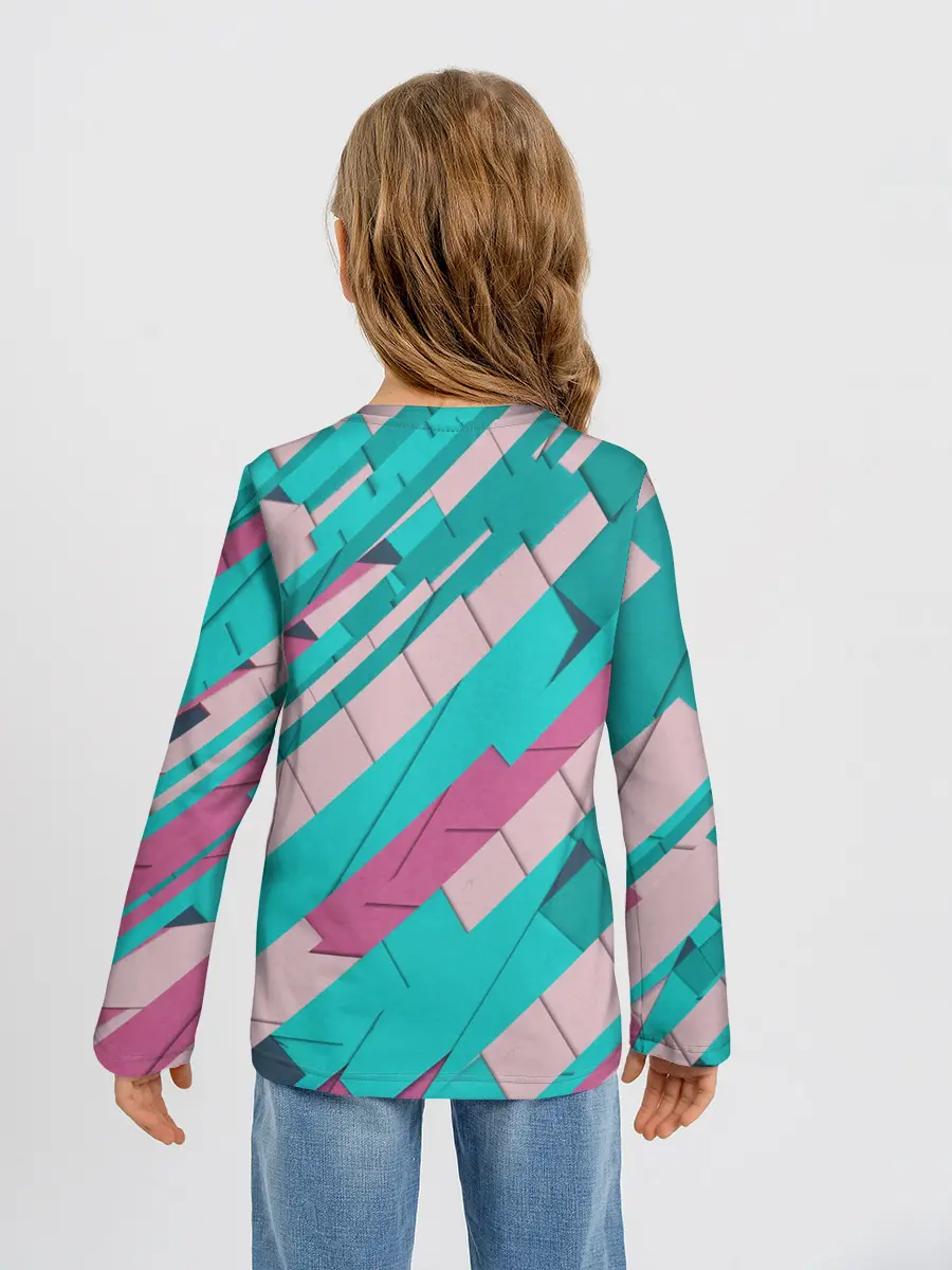 Детский лонгслив / Геометрическая Абстракция