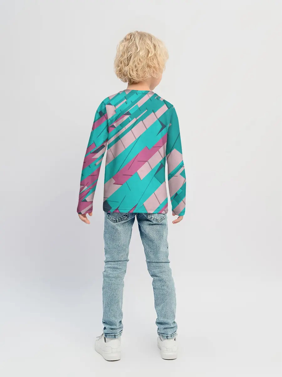 Детский лонгслив / Геометрическая Абстракция